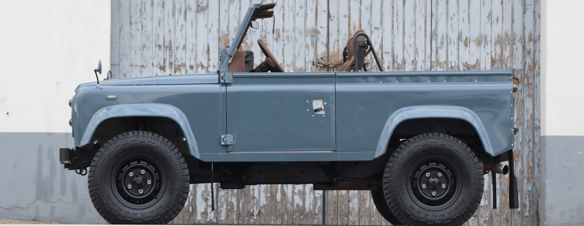Restauration Land Rover Defender, vente de véhicule de prestige