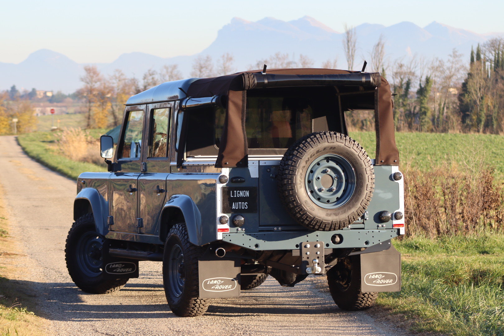 Photo DEFENDER 110 TD5 CREW CAB R.A.F. BLUE 5 PLACES
