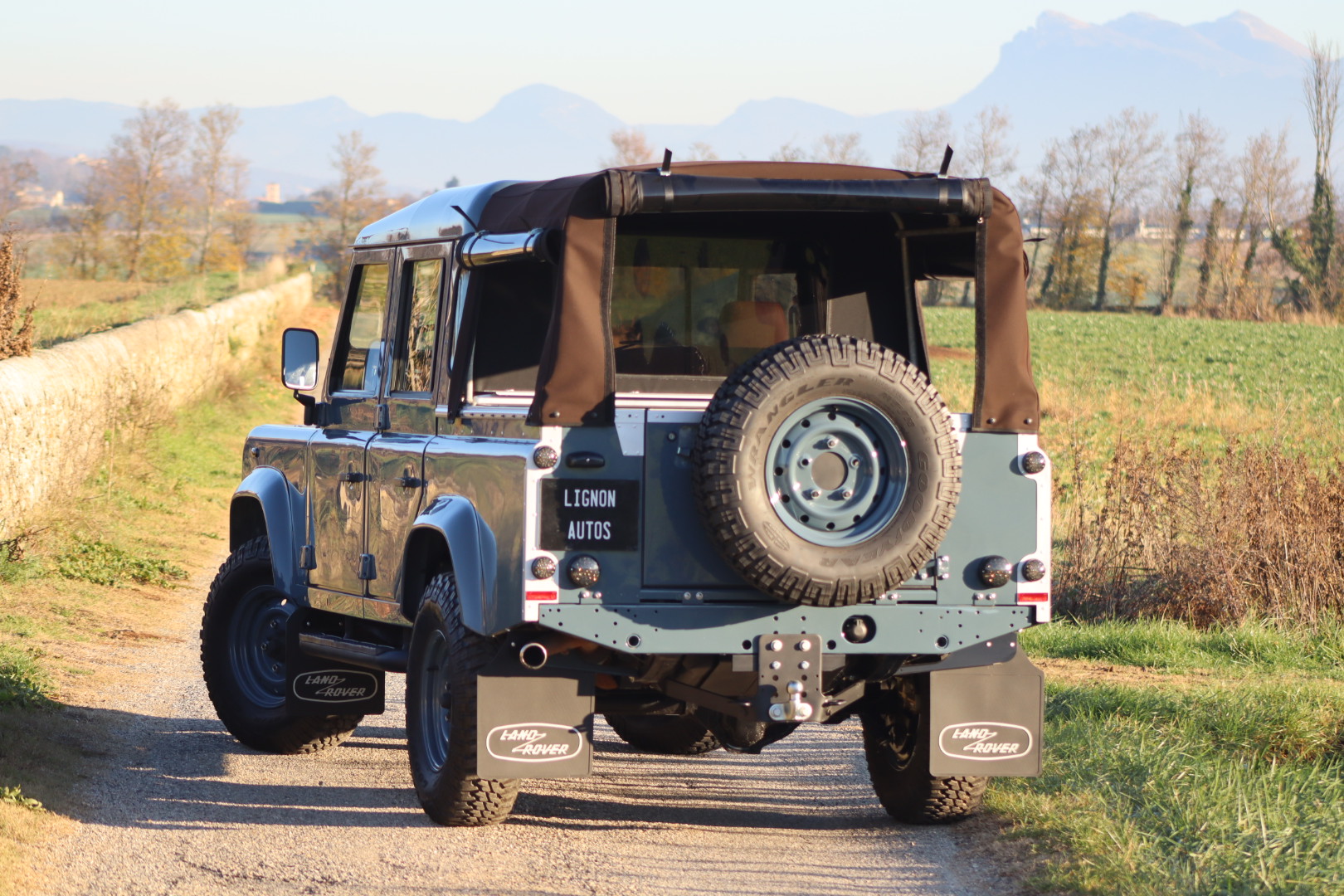 Photo DEFENDER 110 TD5 CREW CAB R.A.F. BLUE 5 PLACES