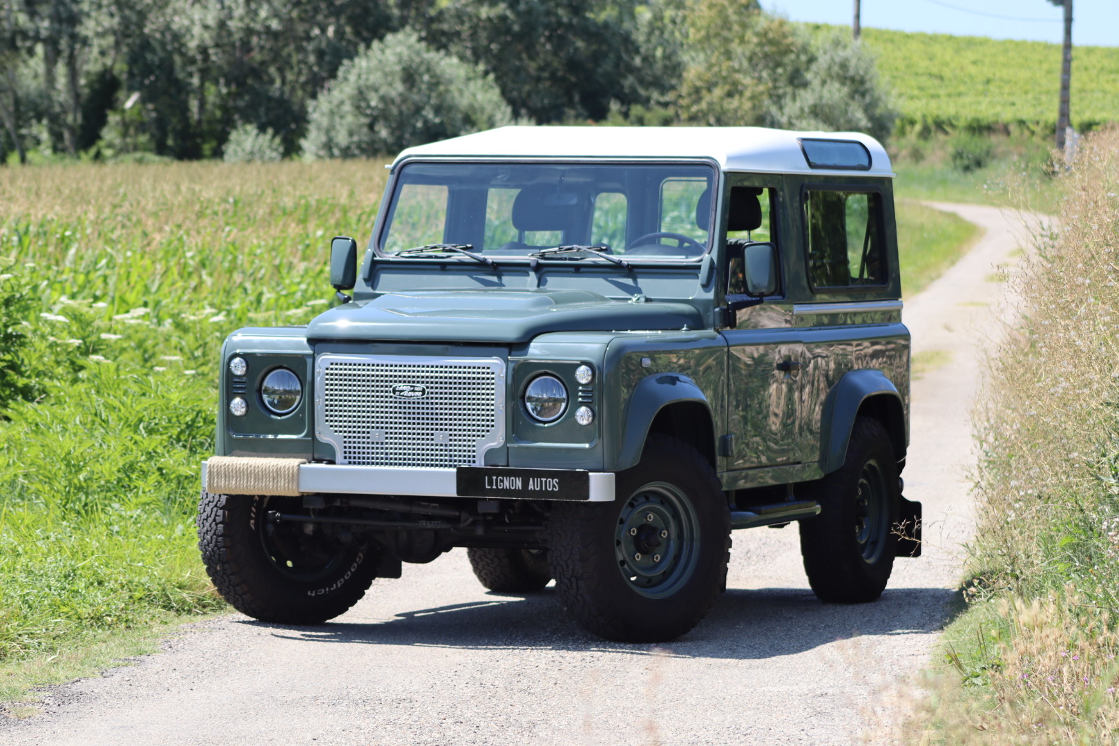 Photo Land Rover Defender 90 Td4 2.2 SW 4 Places "Keswick Green"
