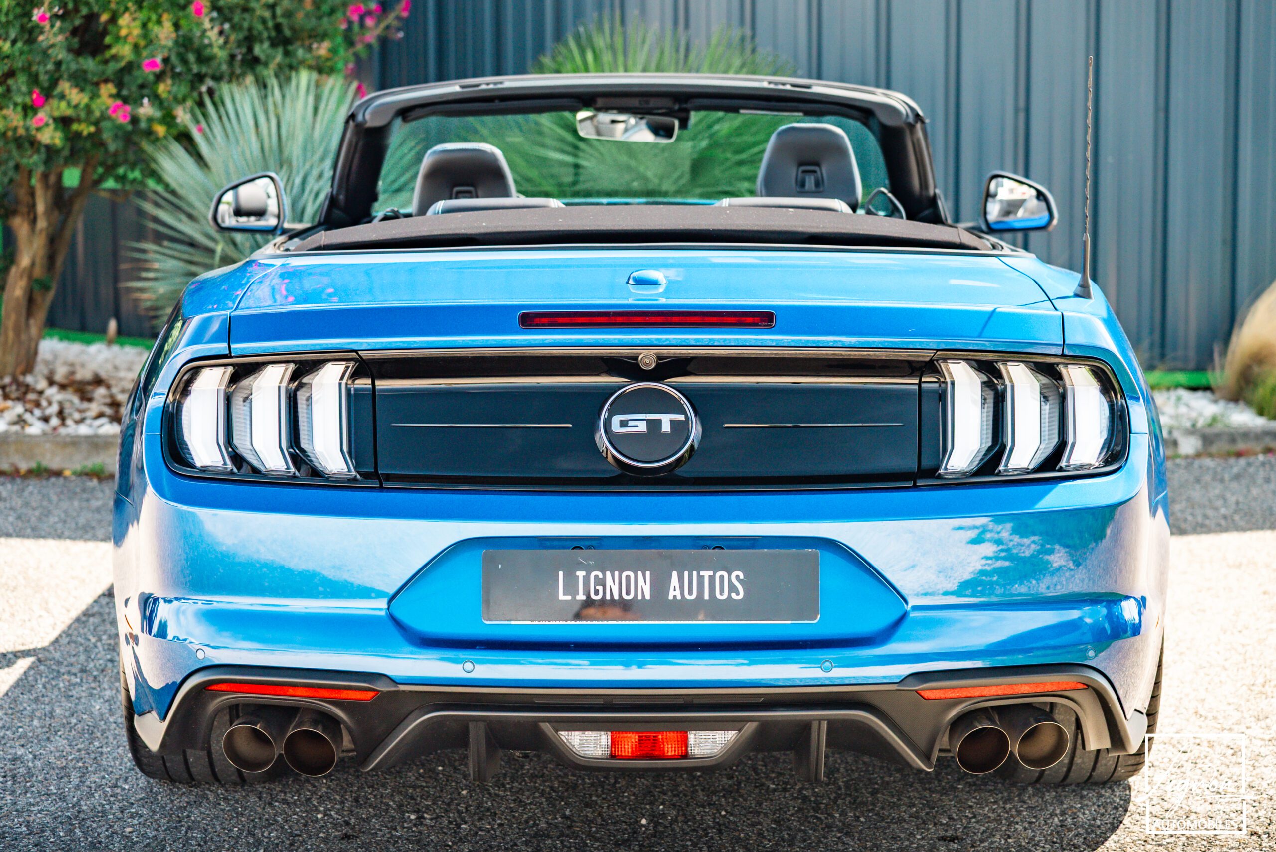 Photo Ford Mustang GT Cabriolet 5.0L V8 450 CH BVA10 Lightning Blue