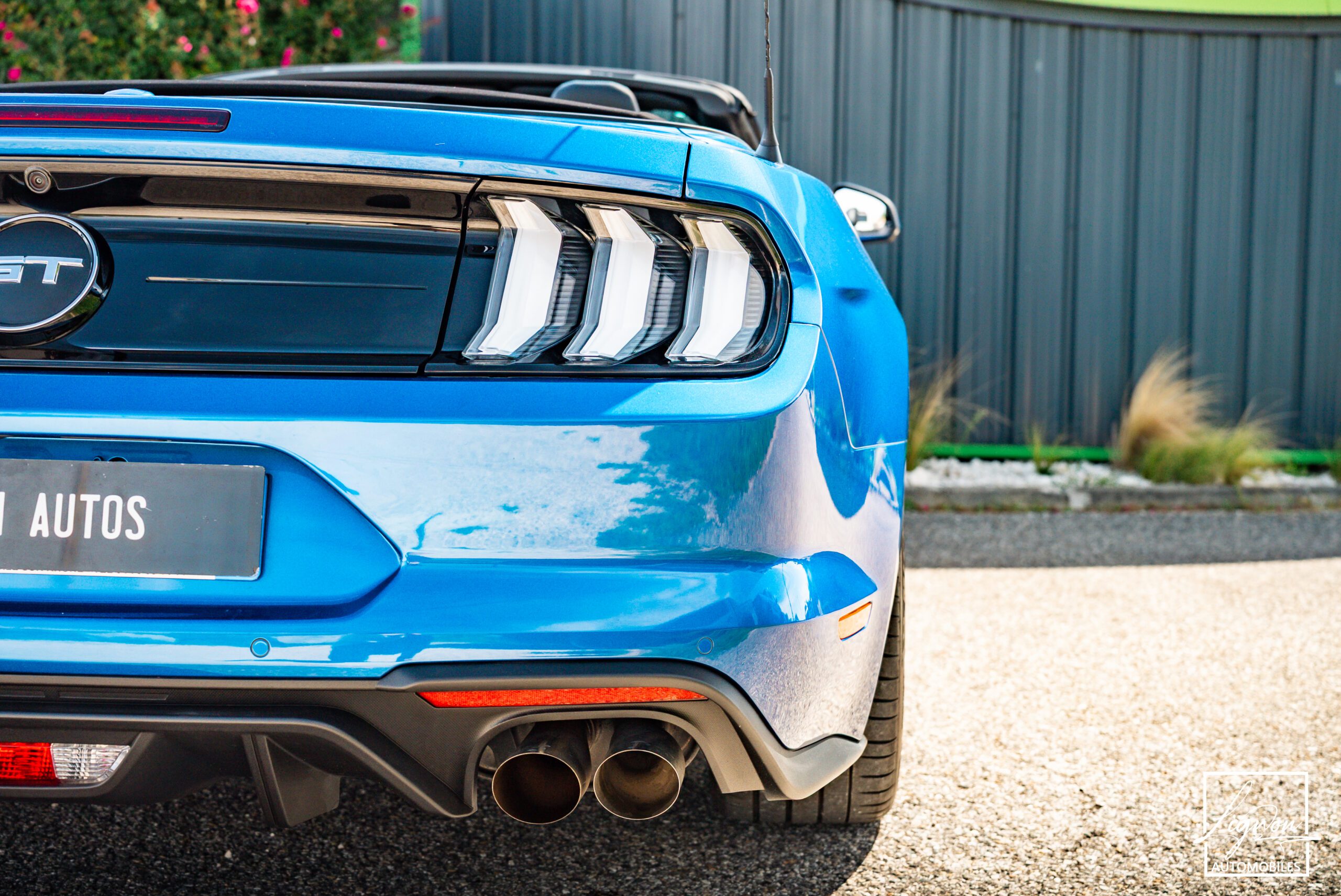 Photo Ford Mustang GT Cabriolet 5.0L V8 450 CH BVA10 Lightning Blue