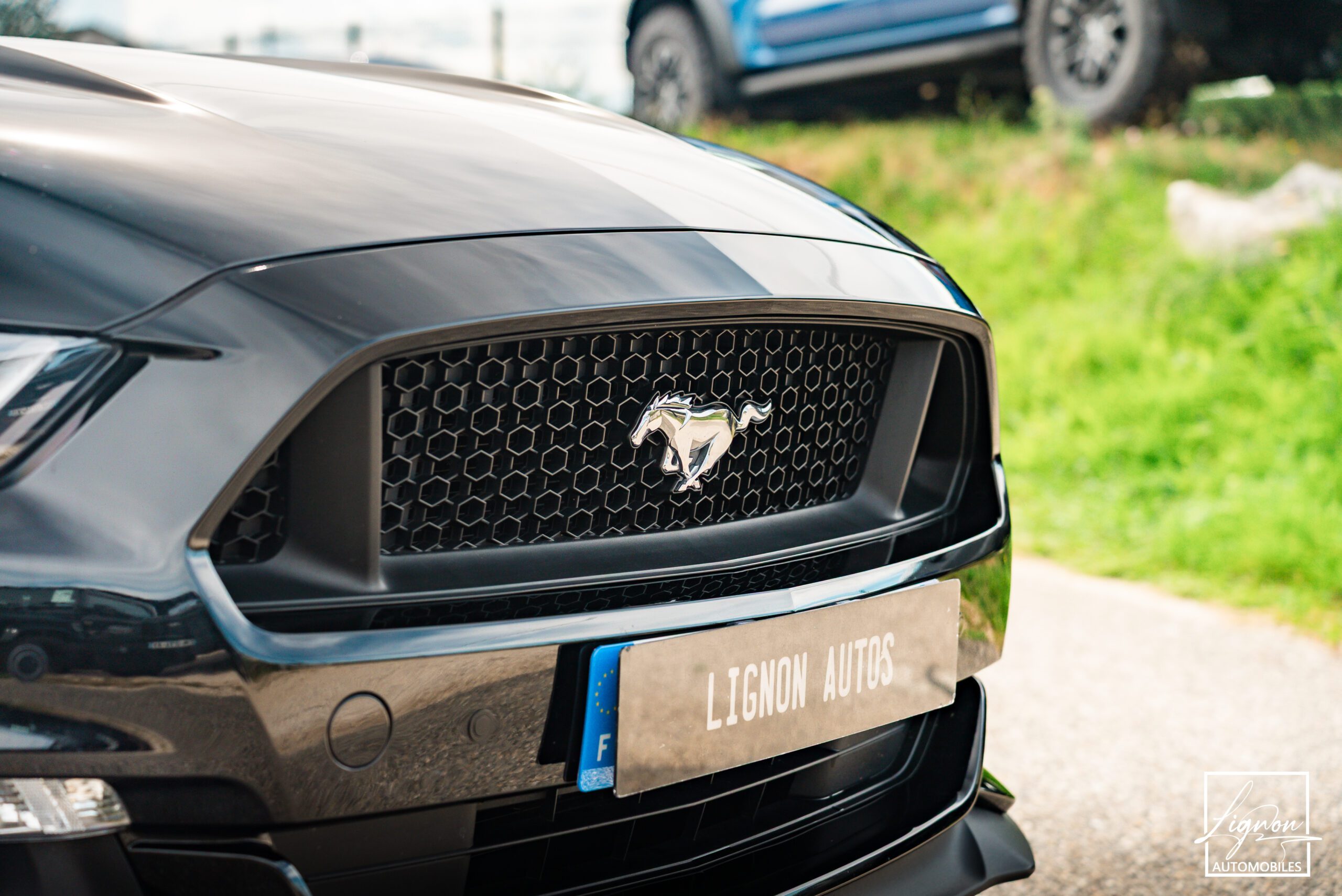 Photo Ford Mustang GT Cabriolet 5.0L V8 421 CH BVA6 Absolute Black - Echappement Sport
